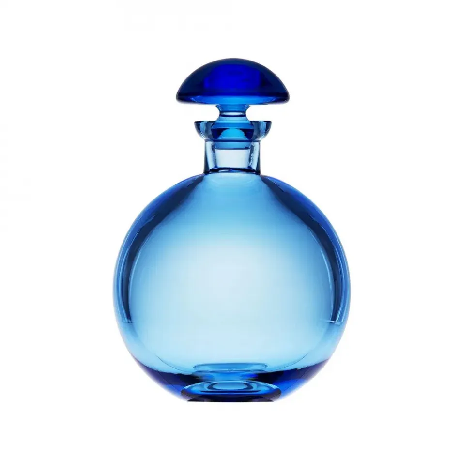 Culbuto /I Decanter Cognac Aquamarine Lead-Free Crystal, Plain 1000 ml