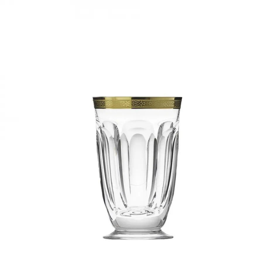 Lady Hamilton /I Tumbler Water Clear Lead-Free Crystal, Cut, 24-Carat Gold (Relief Decor) 360 ml