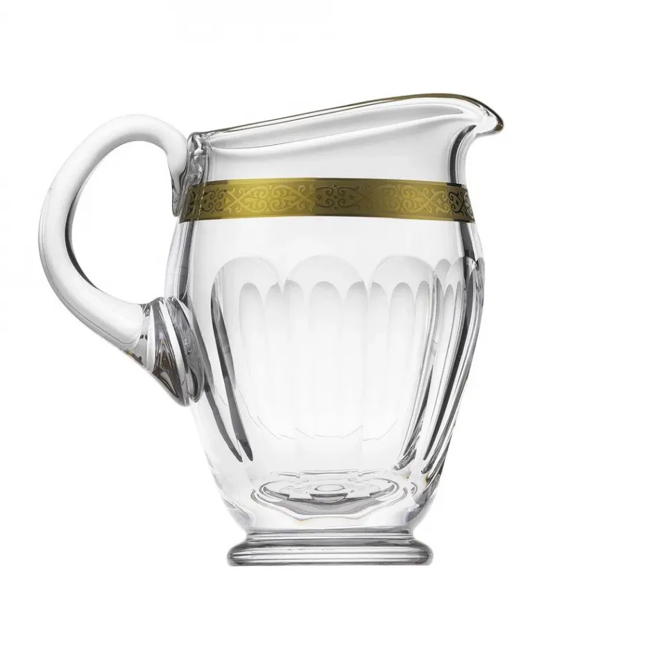 Lady Hamilton Jug Water Clear, Cut, 24-Carat Gold (Relief Decor) 1500 Ml
