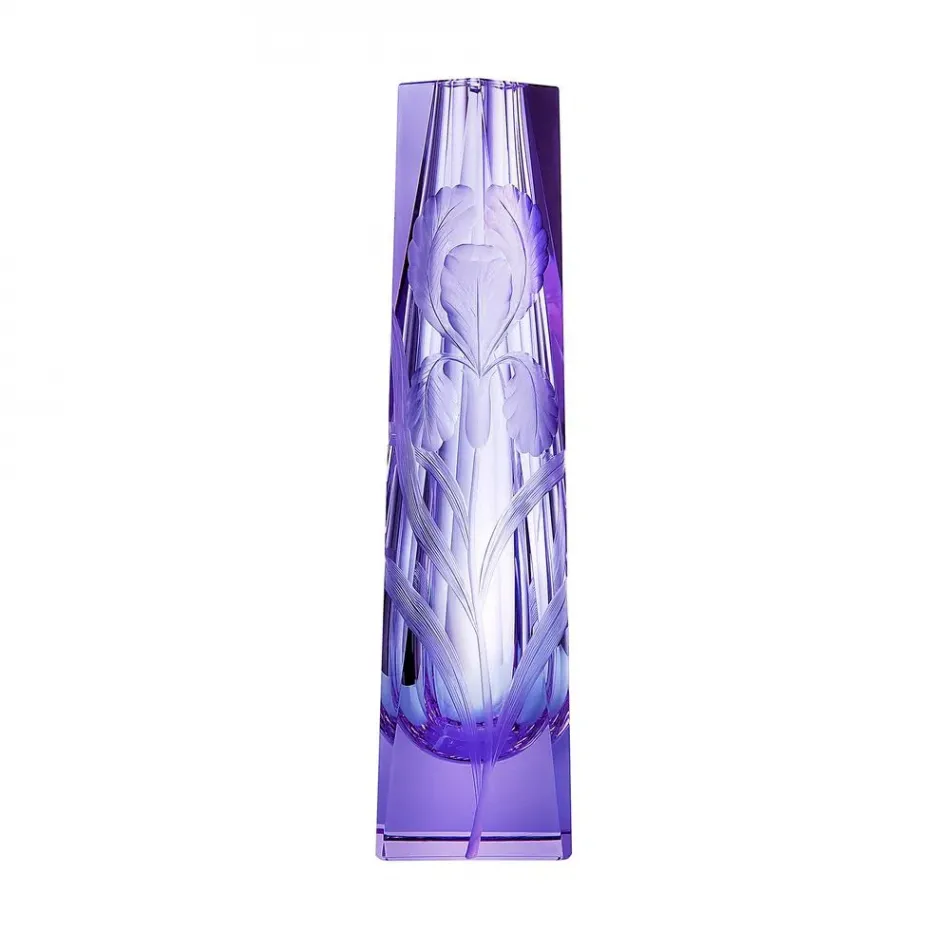 Lara /B Vase Alexandrite Lead-Free Crystal, Cut, Engraving Iris 26 cm