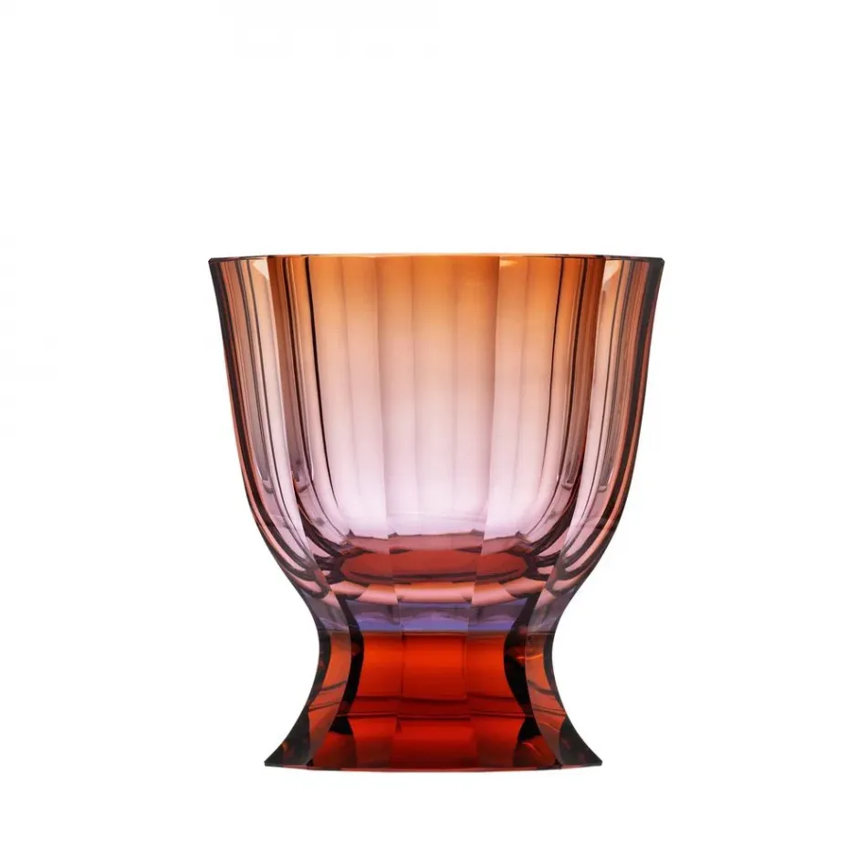 Paso Doble Underlaid Vase Combination Of Colors Lead-Free Crystal, Cut Edges, Bonded Parts 27 cm