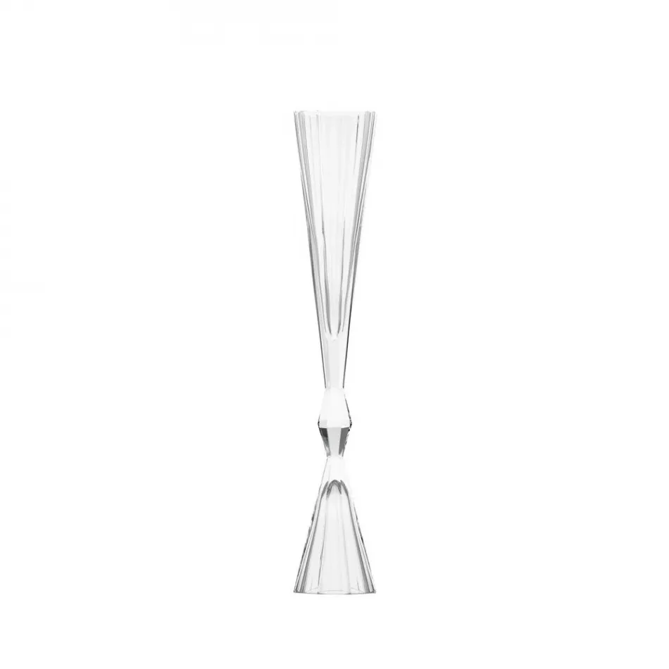 Symmetry Vase Clear Lead-Free Crystal, Cut Panel 40 cm