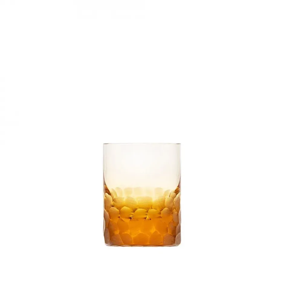 Whisky Set /1 Tumbler For Distillate Topaz Lead-Free Crystal, Cut Pebbles 60 ml