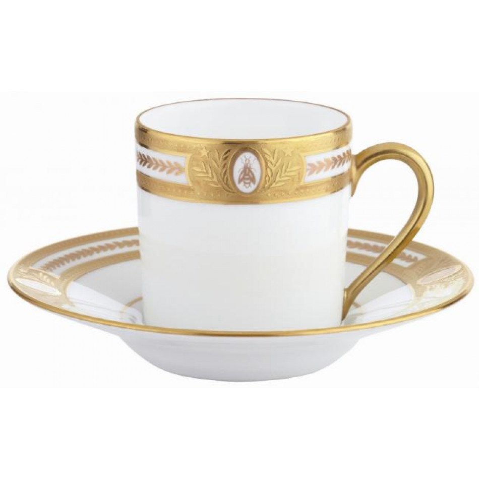 Abeilles Gold Demitasse Cup And Saucer (Special Order)