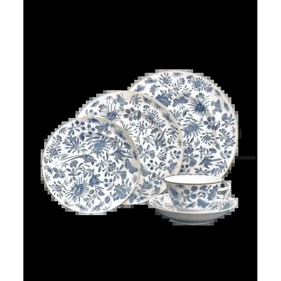 Sacred Bird & Butterfly Blue 5-pc Place Setting