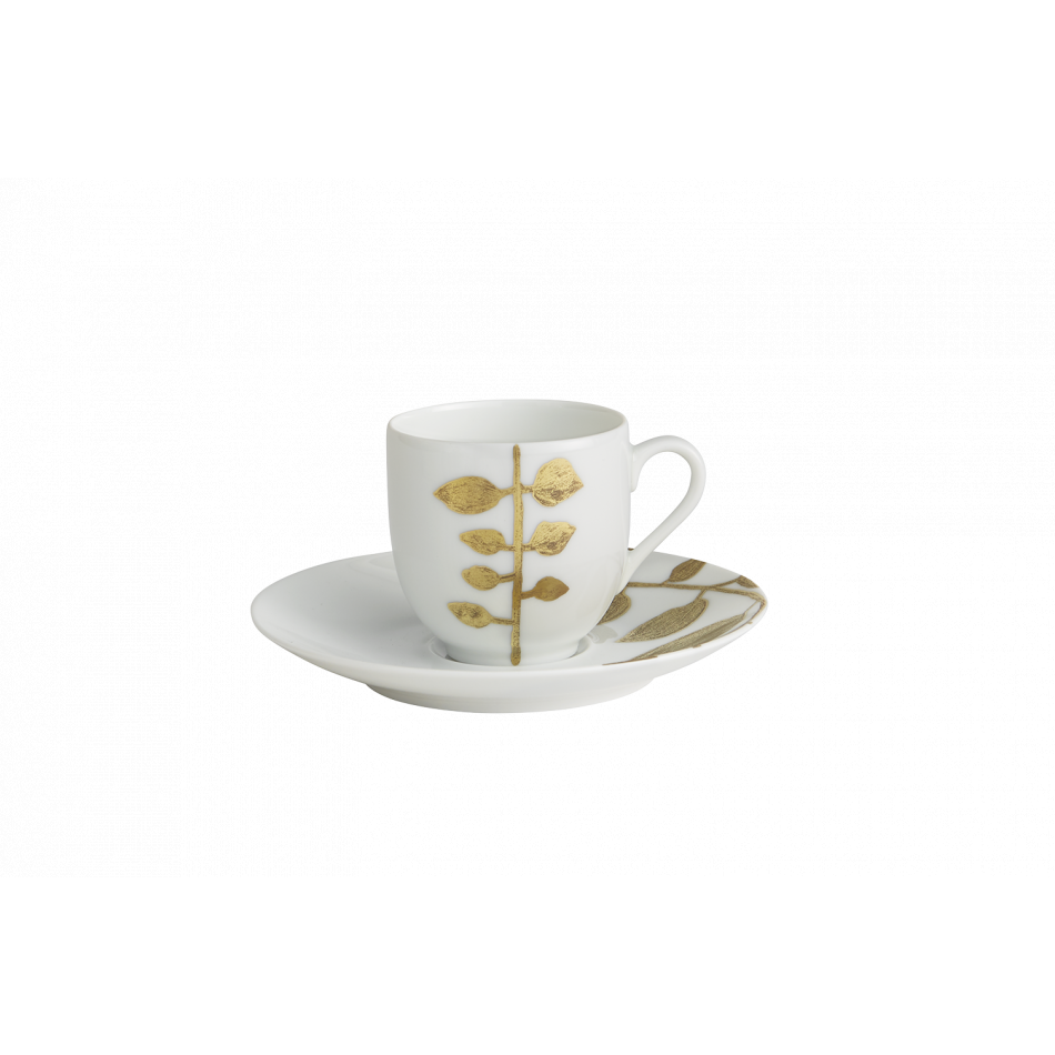 Daphne White Coffee Cup & Saucer (Special Order)