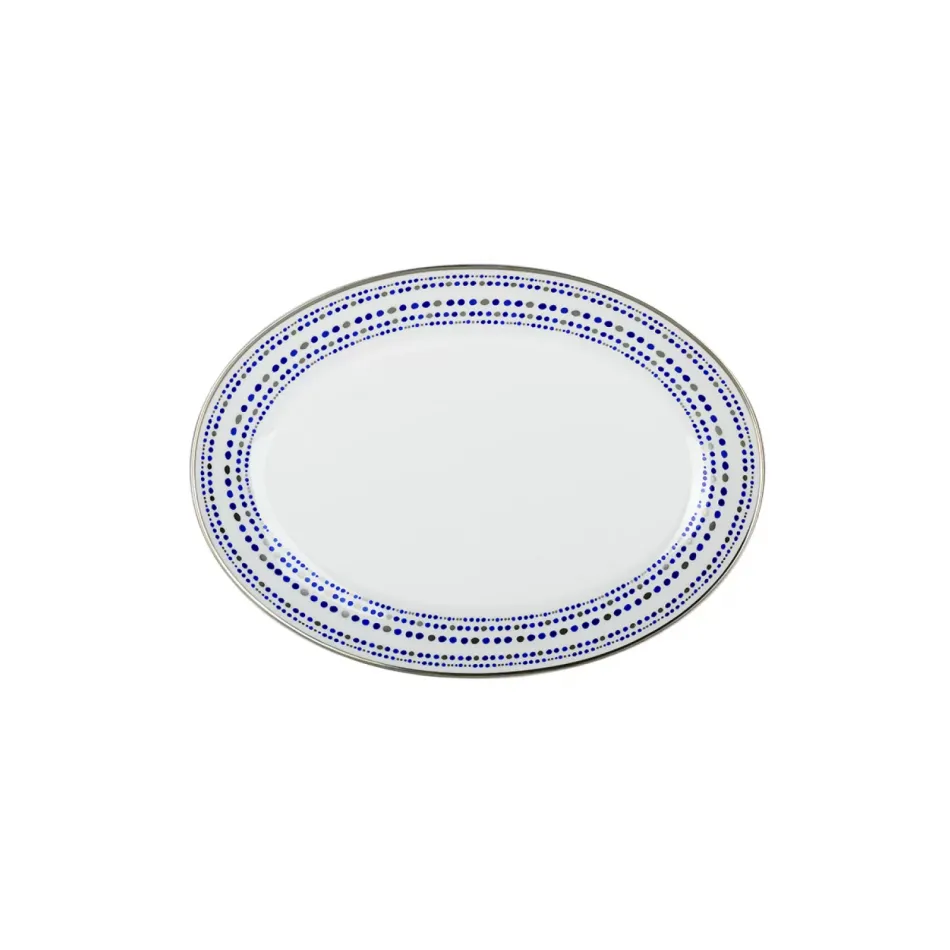 Villa Toscana Indigo Oval Platter Medium 14"