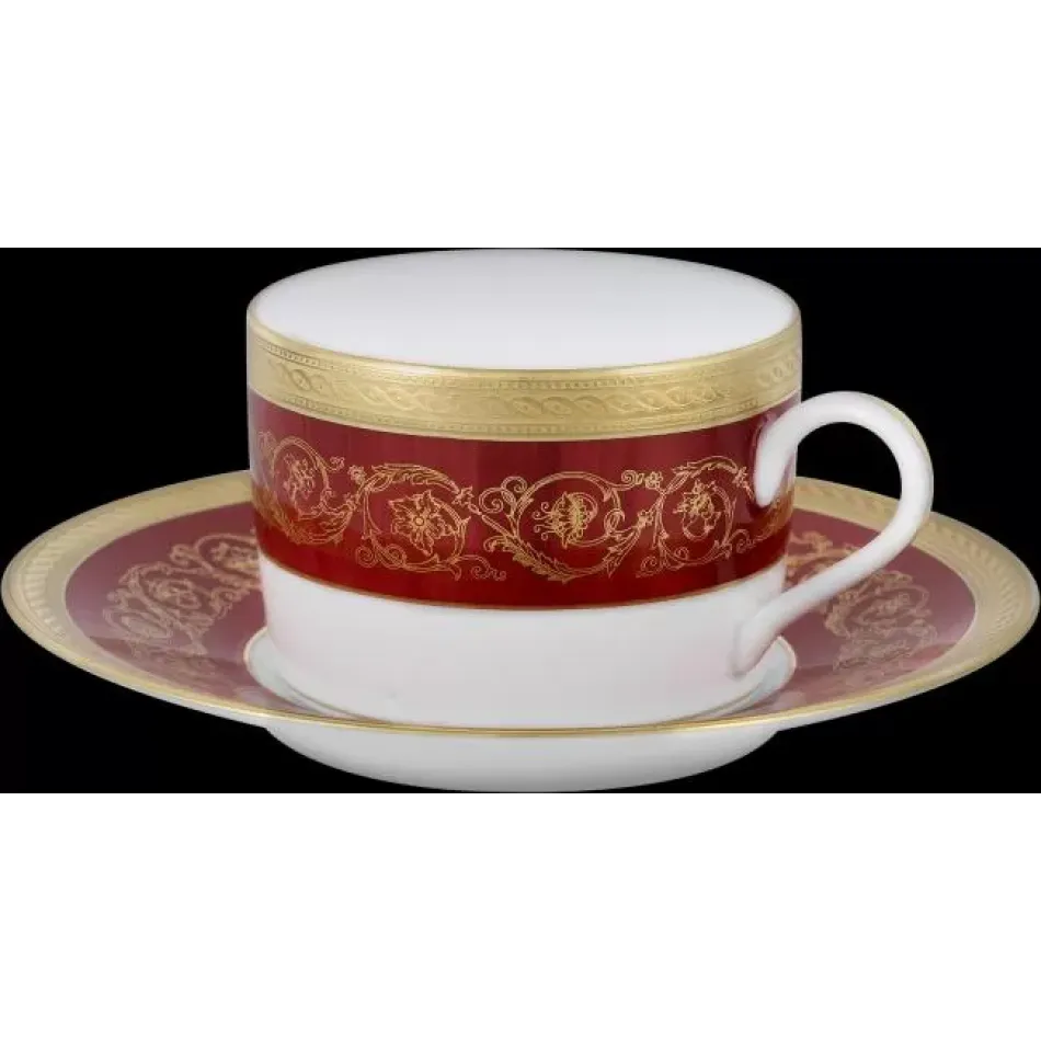 Ambassade Red Tea Cup & Saucer (Special Order)