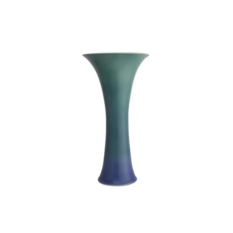 Calla Lily Vase, Verdigris & Blue 21"x11.25"