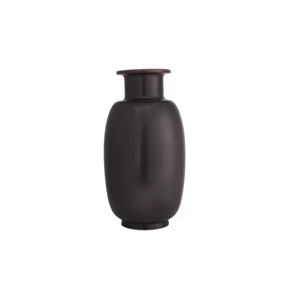 Sung Vase, Red & Black 20"x10"