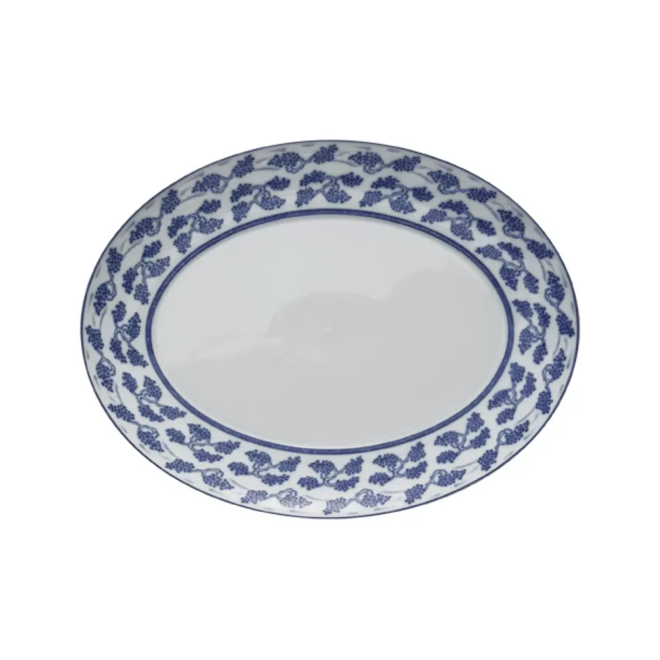 Blue Shòu Oval Platter Small 14"