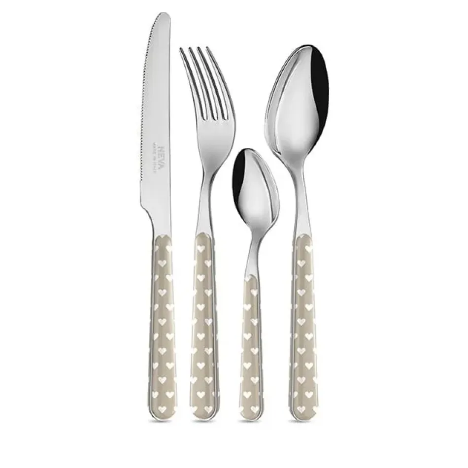 Hearts Dove Set 4 Cheese Knives