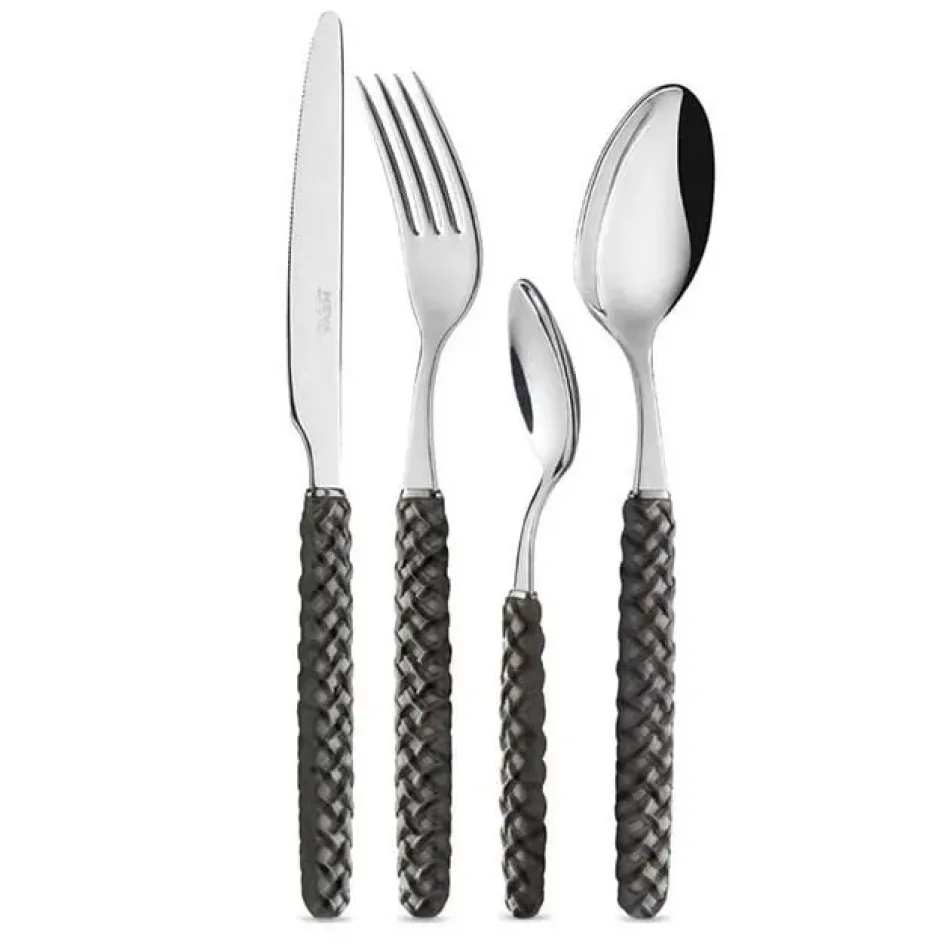 Intreccio Black Flatware