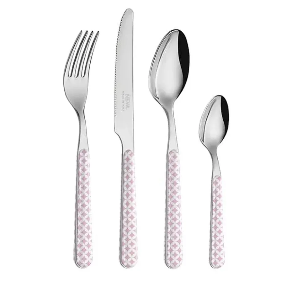 Optical Pink Set 4 Cheese Knives