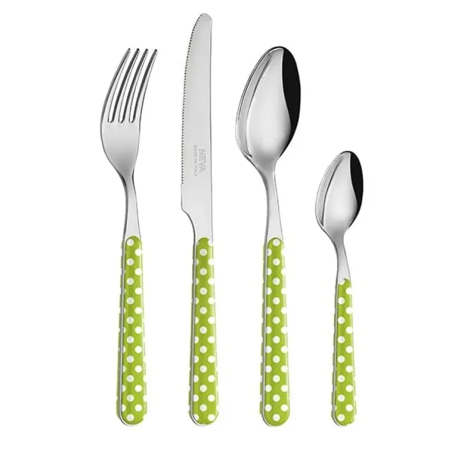 Dots Green Flatware