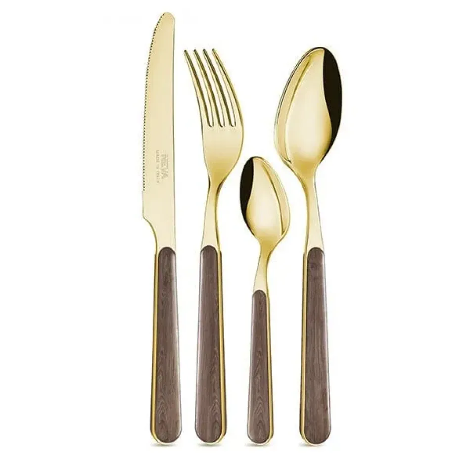 Legno Preziosa Gold Flatware