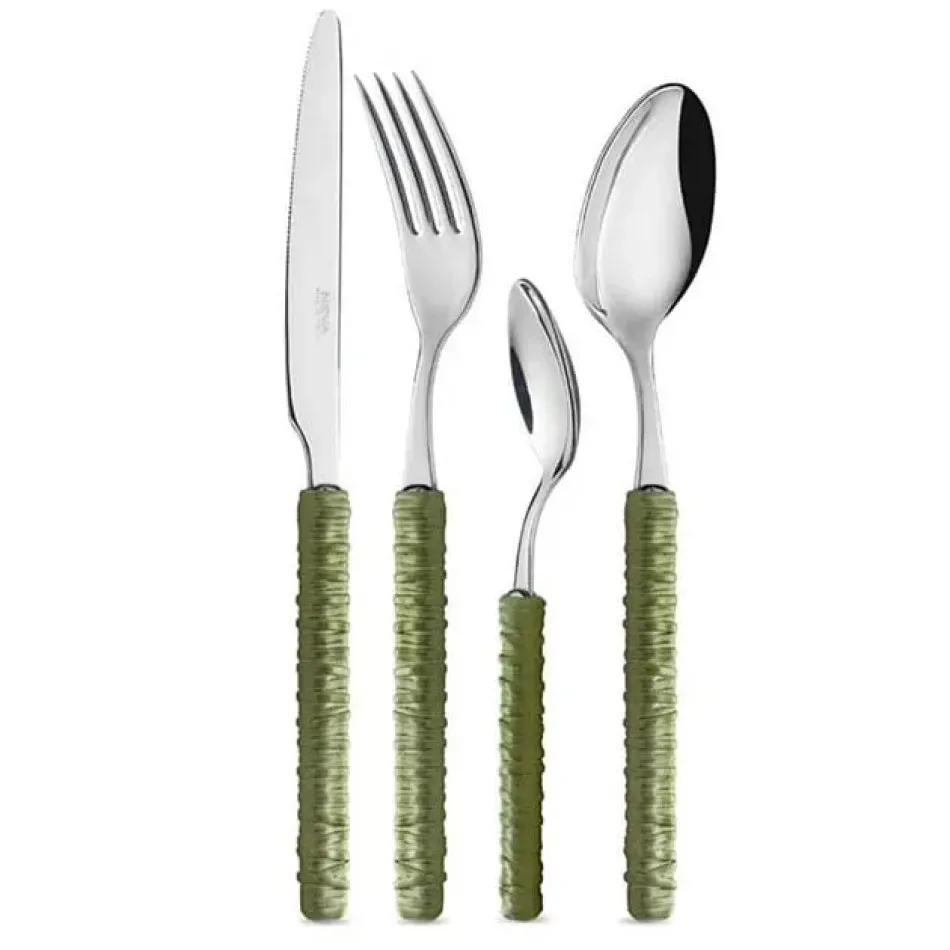Rattan Sage Green Flatware