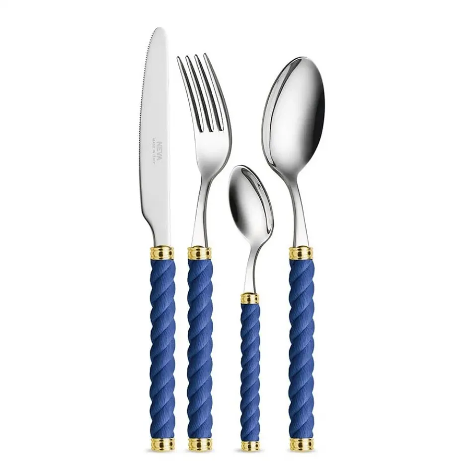 Corda (Rope) Blue Flatware