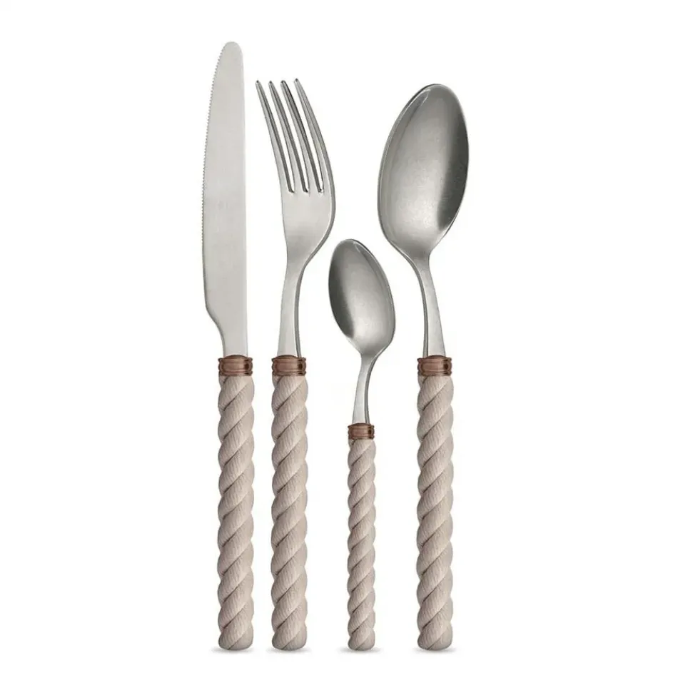Corda (Rope) Beige Vintage Flatware