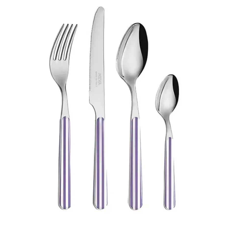 Stripes Lilac Set 4 Cheese Knives