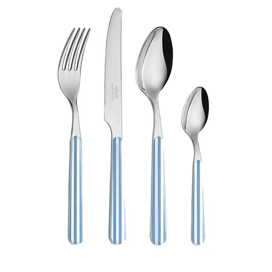 Stripes Sky Blue Set 4 Cheese Knives