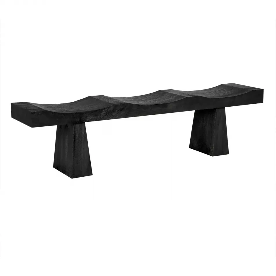 Shibumi Bench, Burnt Black Finish