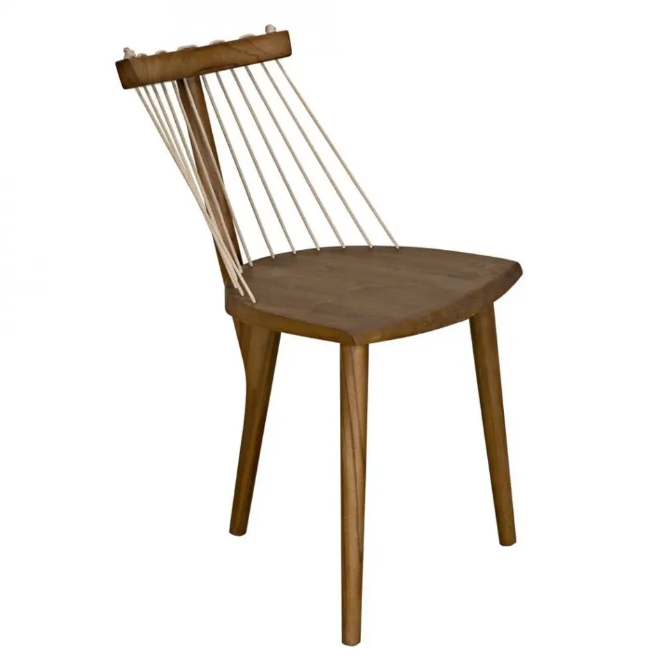 Lino Chair, Teak with Rope