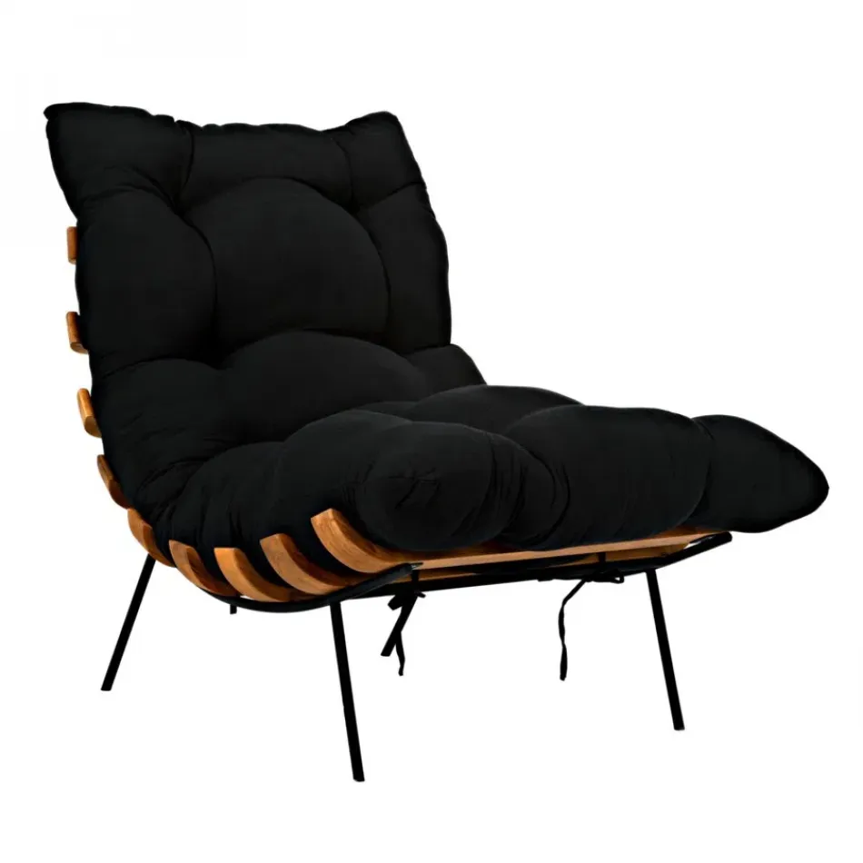 Hanzo Chair with Metal Legs, Teak