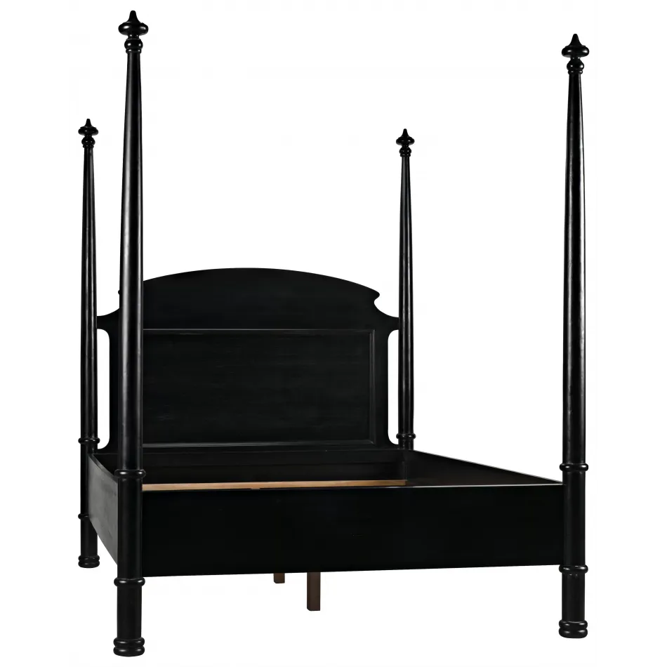 Douglas Bed, Queen, Hand Rubbed Black