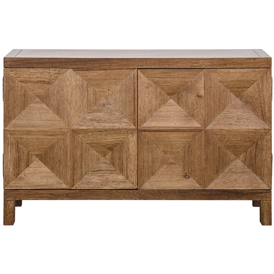 QS Quadrant 2 Door Sideboard, Dark Walnut
