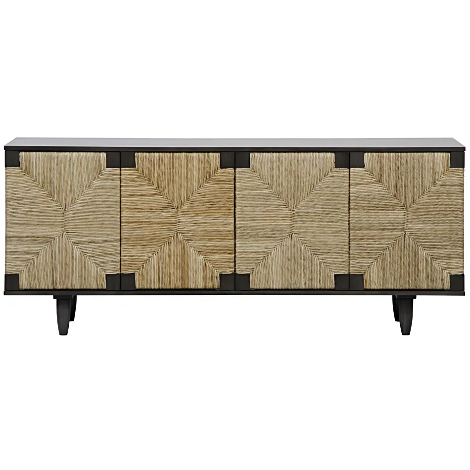QS Brook 4 Door Sideboard, Pale