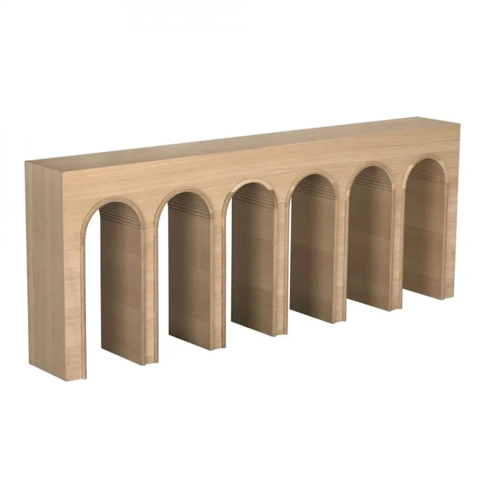 Enzo Console, Extra Large, White Oak