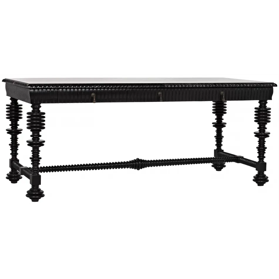 QS Portuguese Desk, Hand Rubbed Black