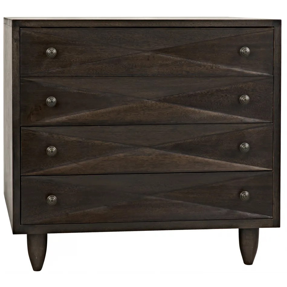 Diamond Chest, Ebony Walnut