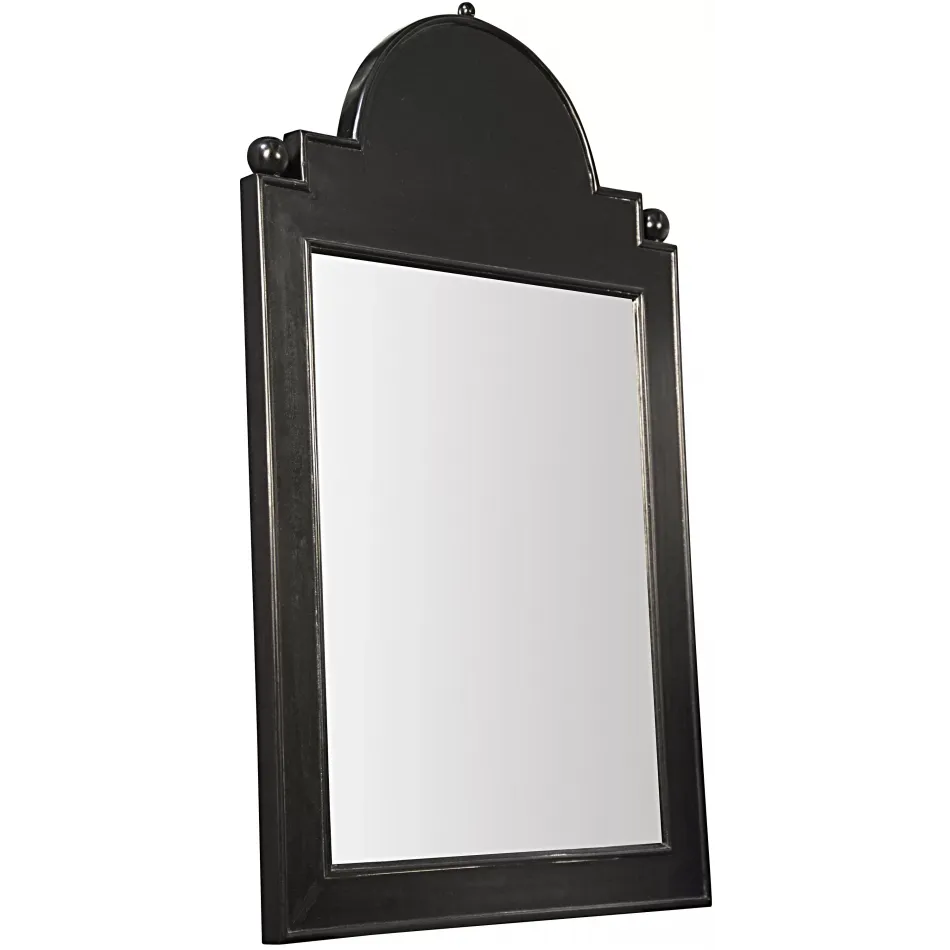 Jess Hand Rubbed Black Rectangular Mirror