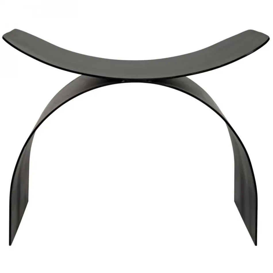 Papillon Stool, Black Metal