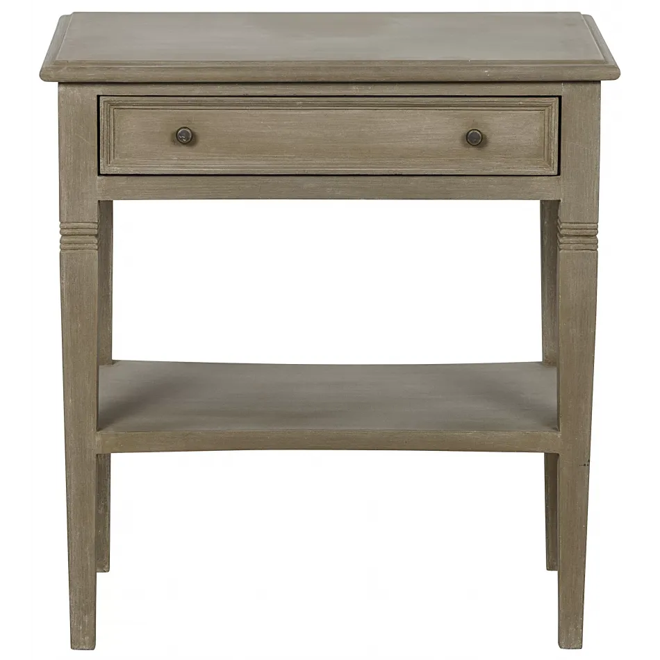 Oxford 1-Drawer Side Table, Weathered