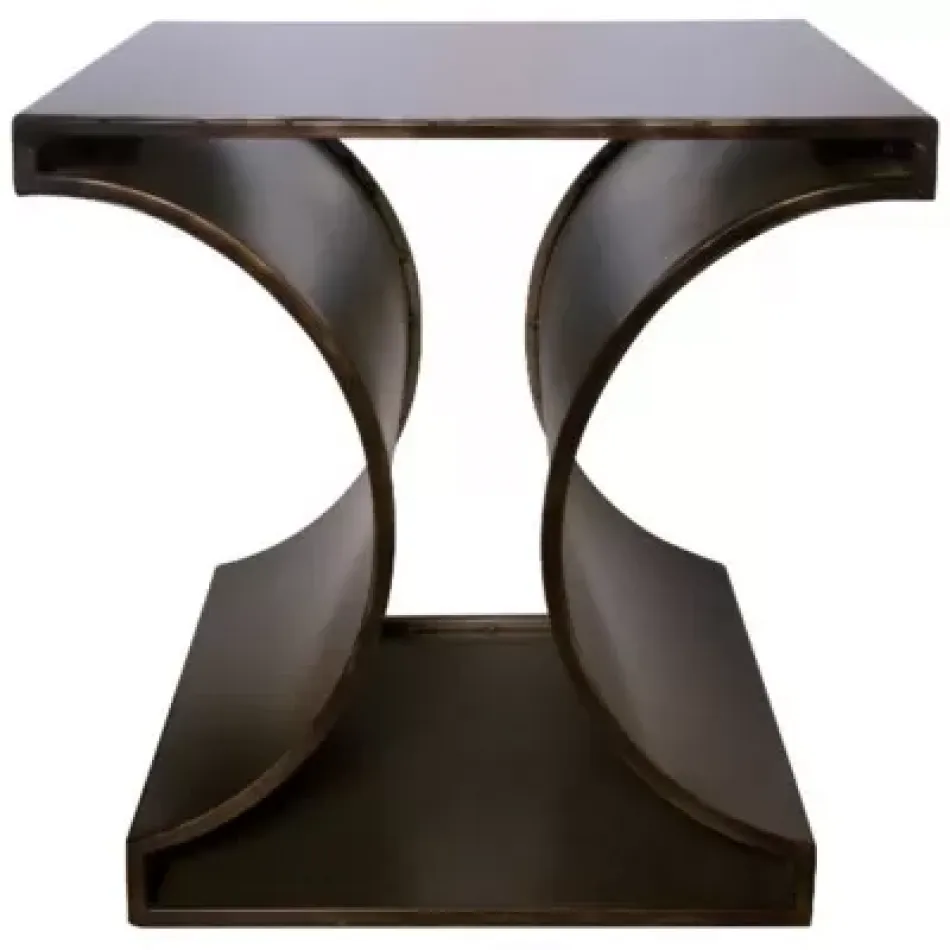 Alec Side Table, Black Metal