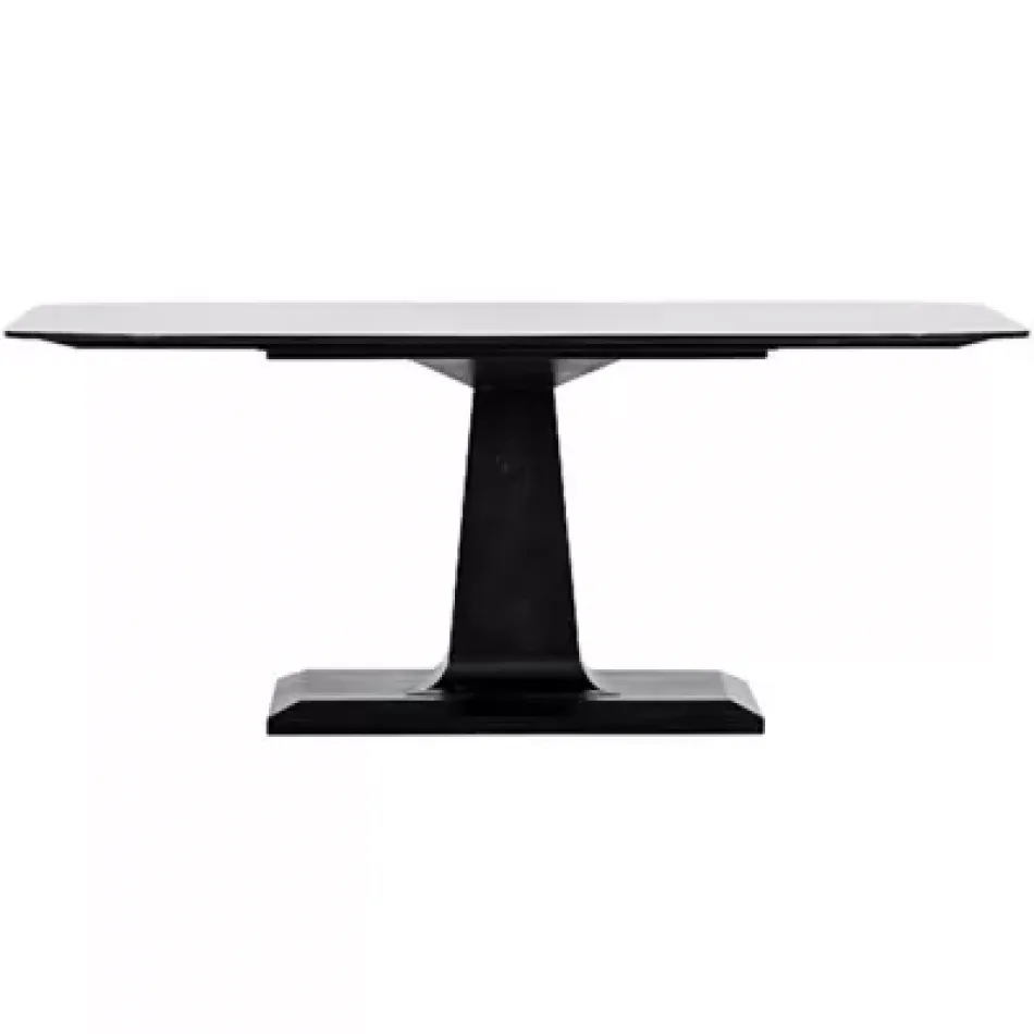 Amboss Dining Table, Black Metal