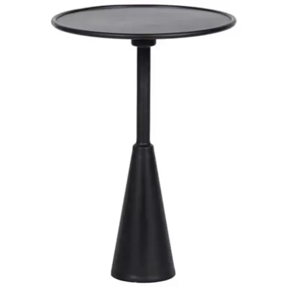 Qs Hiro Side Table, Black Metal