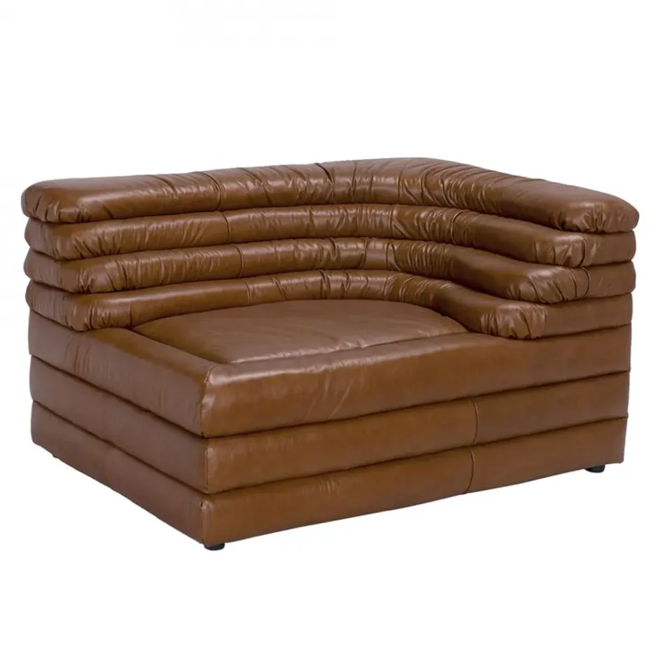 Bandera Sofa, R, Roche Tan Leather