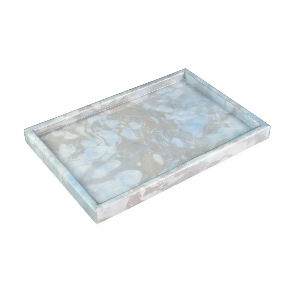 Lacquer Cool Spring Vanity Tray 8" x 12" x 1.5"H