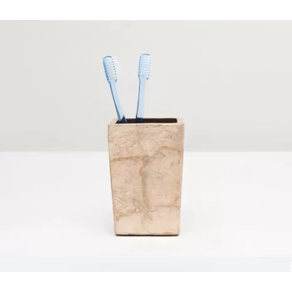 Andria Smoked Brush Holder 3.5"L x 3.5"W x 5"H