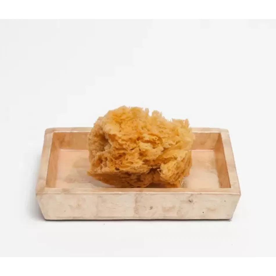 Andria #Dnr# Smoked Soap Dish Rectangular Tapered Capiz