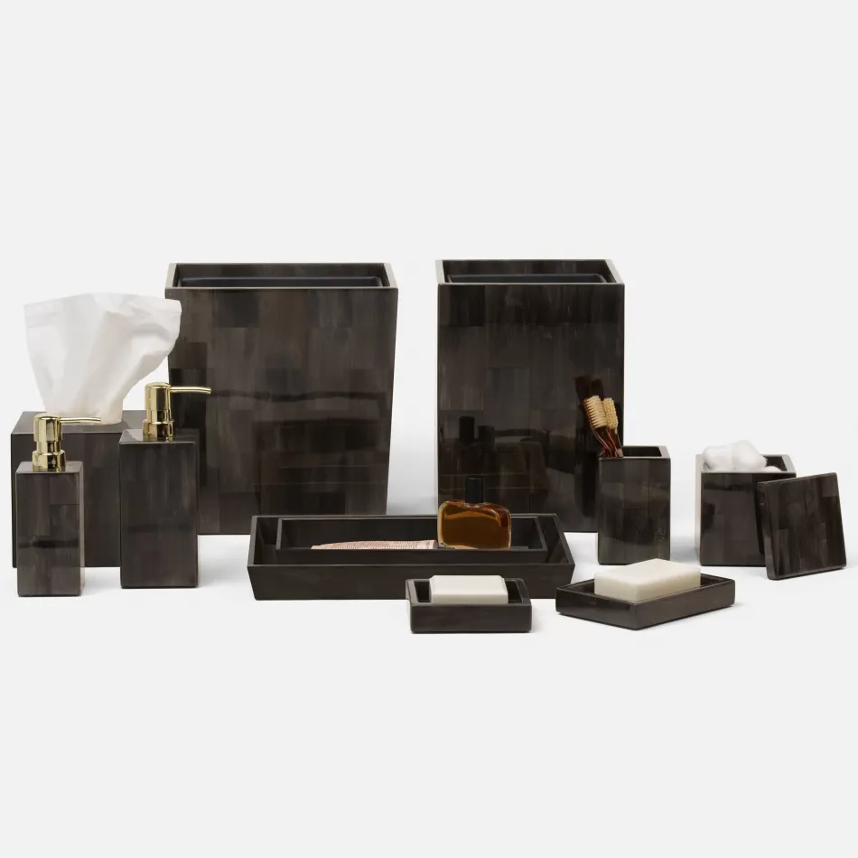 Arles Dark Faux Horn Bath Accessories