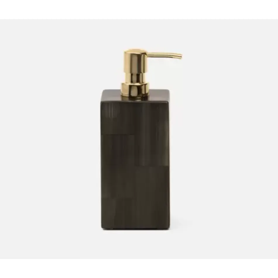 Arles Dark Xl Soap Pump Square Straight Faux Horn