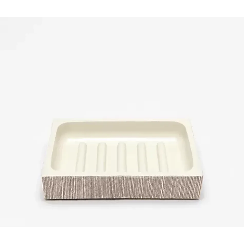 Bruges Sand Soap Dish 6"L x 4"W x 1"H
