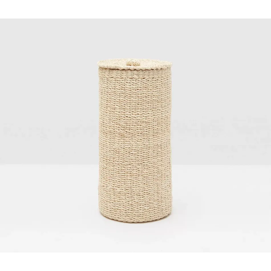 Chelston Bleached Double Toilet Paper Holder Round Abaca Fiber