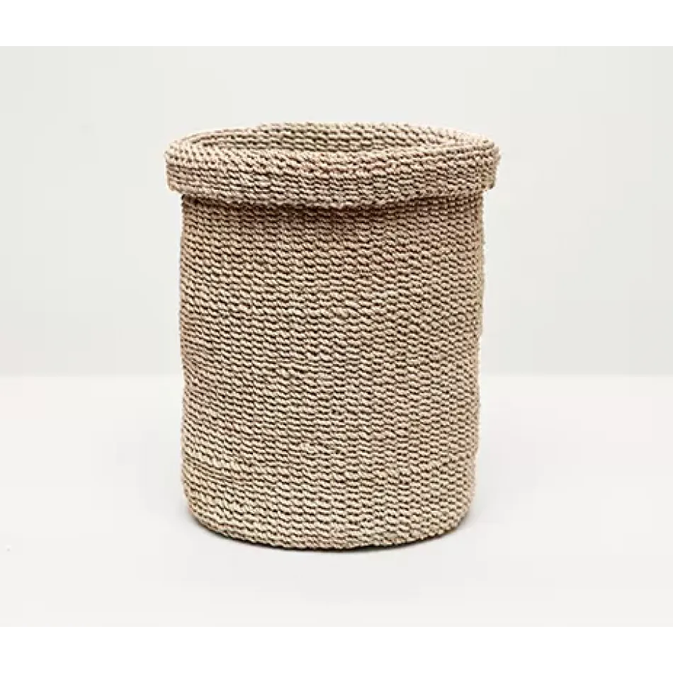 Chelston Bleached Wastebasket Round Abaca Fiber