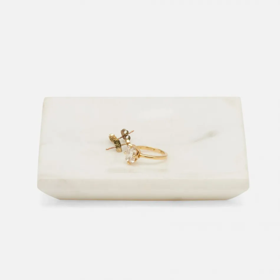 Elyria Italian White Catch-All Trays Pack of 2